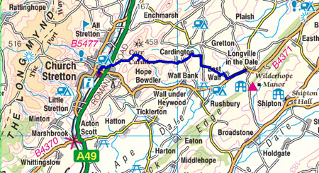 Great English Walk map of section 8